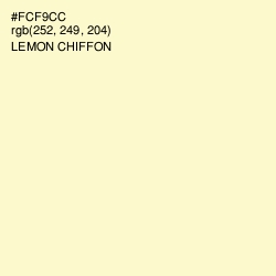 #FCF9CC - Lemon Chiffon Color Image